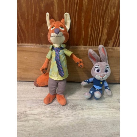 Zootopia plush nick wilde and Judy hopps bundle st - Picture 2 of 5